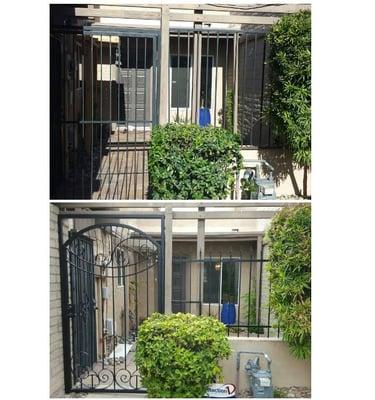 Before and After Courtyard Gate