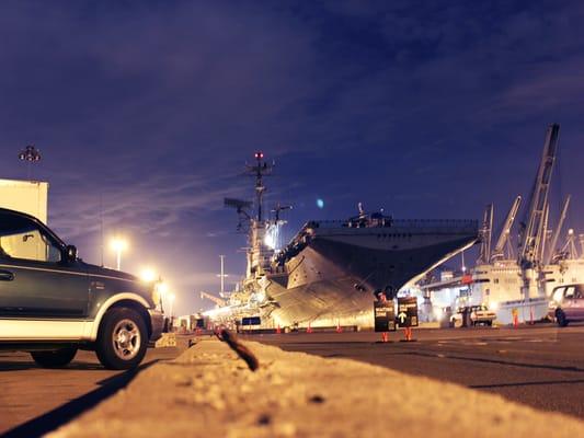 A picture I took of the ship at night