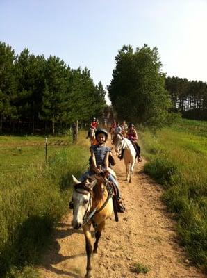 Trail Riding on our Final Day of Summer Camp