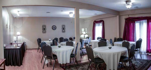 Reception Area Where Catered Meals are Served