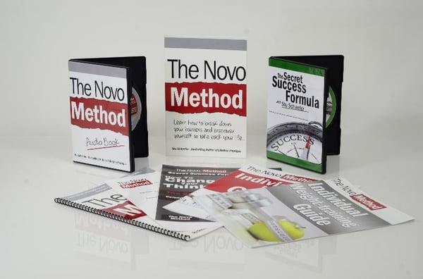 The Novo Method educational and direct response kit. DVD replication, Book printing, assembly and fulfillment