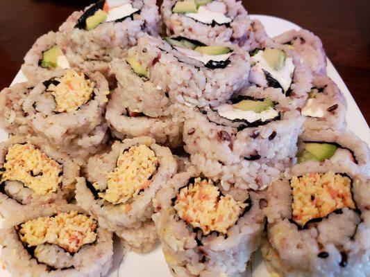 Sushi platter for parties