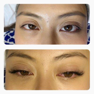 Eyelash extension natural