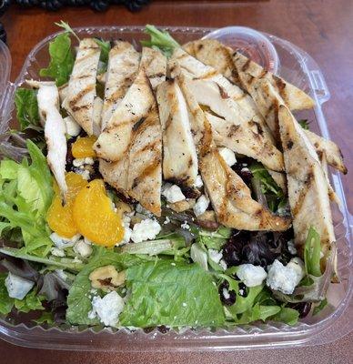 Mandarin Salad with grilled chicken.