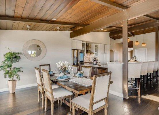 San Diego Mission Hills home staging - dining area