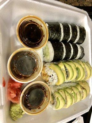 Dragon Roll & Cucumber Roll