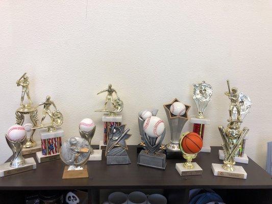 Trophies for all sporting events from little leagues to college and professional events!