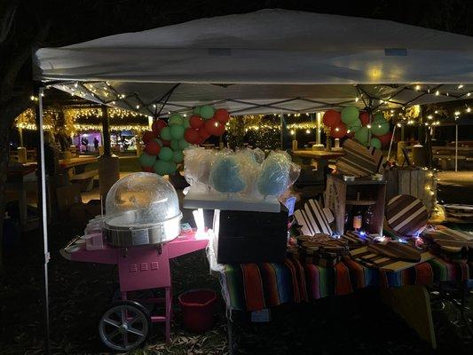 Cotton candy booth