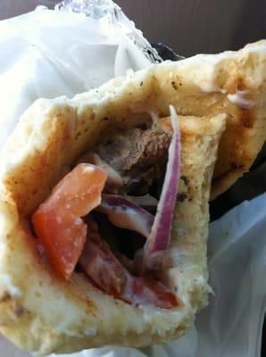 Lamb Souvlaki from Bobby the Greek's food stand.