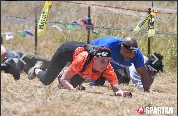 Barbed Wire  Bear Crawling.