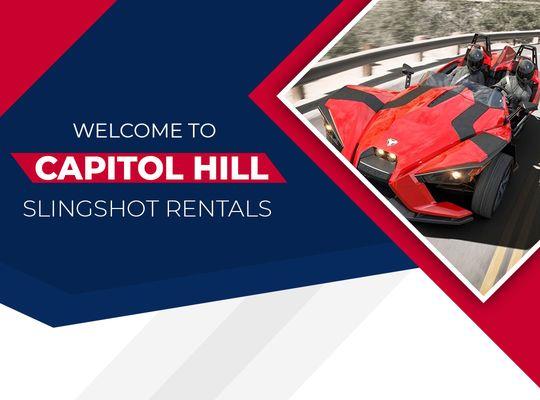 Capitol Hill Slingshots is a mobile rental Car agency who is dedicated to creating an adventurous tourist experience in a 3 wheel roadster.