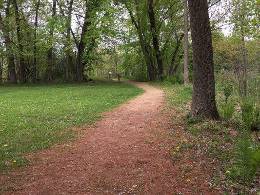 Walking path to historic landing.