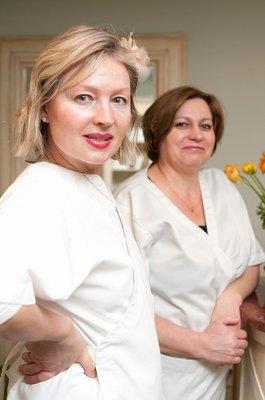 Natasha and Ira have been estheticians here for 20 and 10 years!