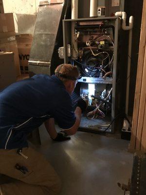 In-depth inspection of a furnace