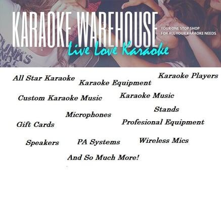 Your One Stop Shop For All Your Karaoke Needs!