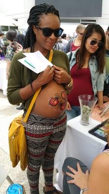 Free belly painting by Christa Mae!