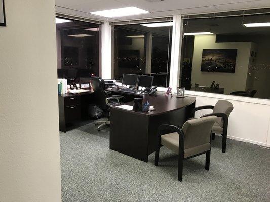 Our principal agent, Daniel's office. Stop by for a free quote along with a look at a great view!