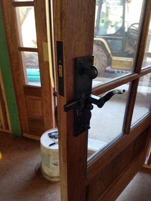 Specialty entry sets installed