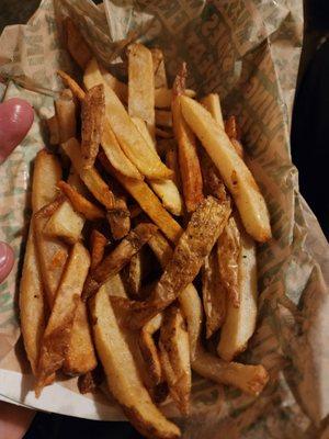 Wet and sweaty fries.