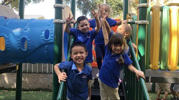 Preschoolers enjoying time at the playground!