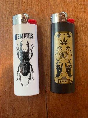 Hempies branded lighters.