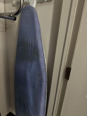 I'm not even sure how an ironing board gets this dirty