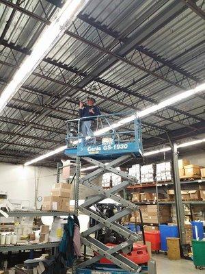 Changing Warehouse lights