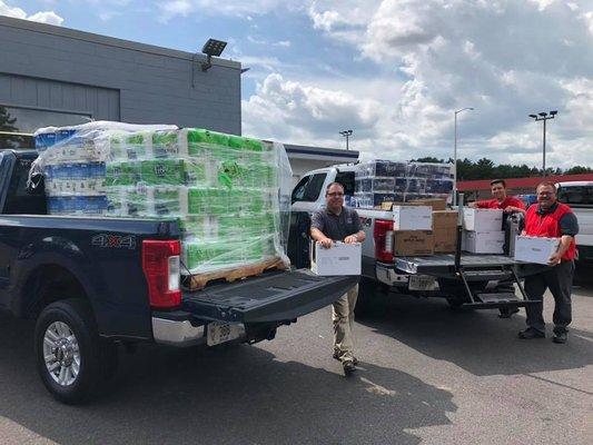 Donation for local Fill the Gazebo event to help local food pantries