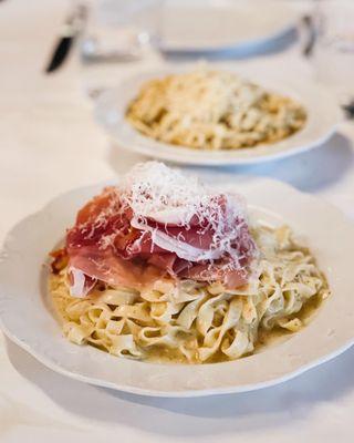 Tagliatelle Prosciutto and Parmigiano