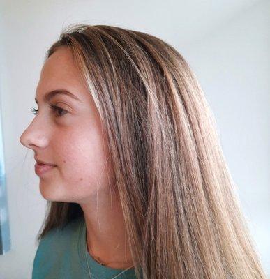 Long Hair Styles With Color and Highlights Allen Tx Pamela Bashian Hair Salon