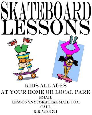 SKATEBOARDING LESSONS for all