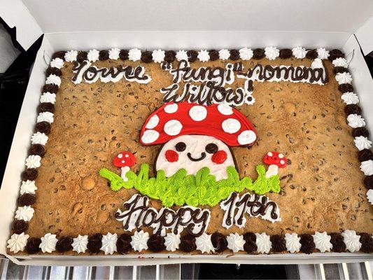 Custom kawaii mushroom cake