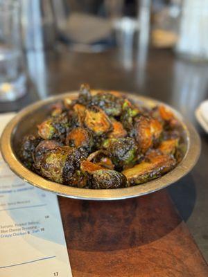 Crispy brussle sprouts (delicious with a kick!)