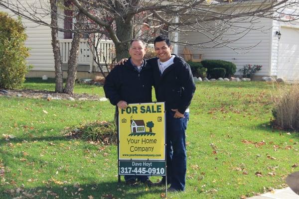 Me and Davey after my wife and I bought our first home!