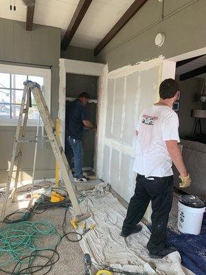 Custom build closet and wall installation