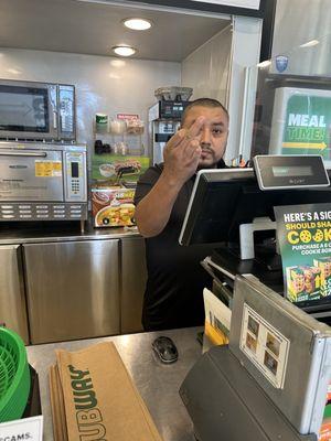 This is how Subway says Thank You for your order.