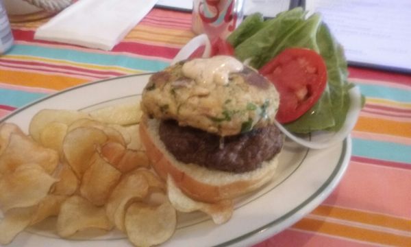 This is simply the best burger I've had all year....the surf and turf burger