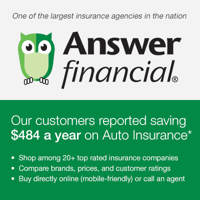 Results of a national survey of new Answer Financial customers reporting insurance savings in 2017.