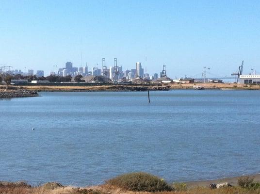 Looking back toward downtown