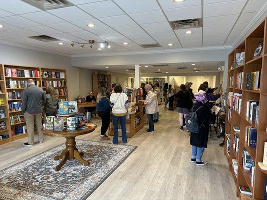 A day in the bookstore.