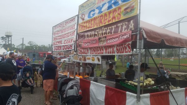 Besides the obvious sausages there's also food vendors as well.