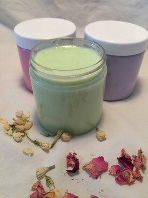 Green Tea Cucumber Lotion, Lavender Lotion and Wild Rose Lotion