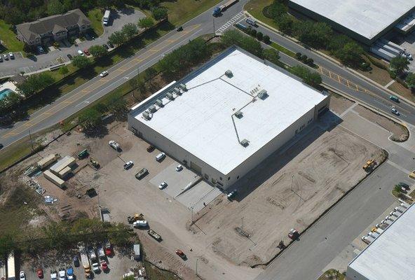 What a great aerial shot of the C4 Advanced Tactical Systems Manufacturing Plant in Oak Ridge, Florida that AJC designed and built with prec