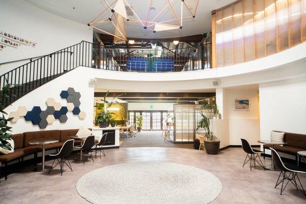 Atrium Coworking - looking towards back patio