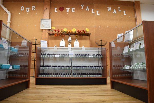 Tinctures and Our Love Y'all Wall