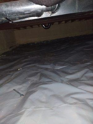 Crawl space insulation