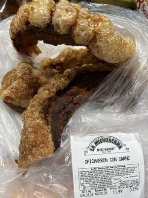 Chicharrón carnudo