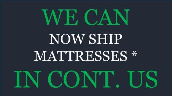 ship mattresses to continental US