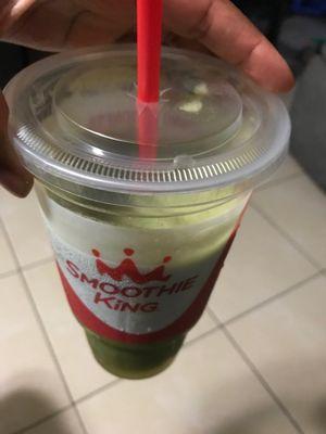 Apple Kiwi Kale Veggie Blend Smoothie. I couldn't even drink it