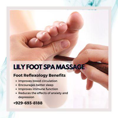 Lily Foot Spa Massage
 231 E 5th St, New York, NY 10003
 Call us at 929-693-8188